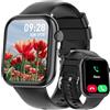 ELEJAFE Smartwatch Uomo Donna, 1.83 Orologio Smartwatch con Effettua/Risposta Chiamate, 120+Sportive Smart Watch con 24H Cardiofrequenzimetro/Sonno/SpO2/Contapassi, Fitness Tracker per Android iOS