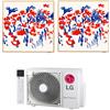 LG ARTCOOL Gallery Photo R32 Climatizzatore a parete dual split inverter Wi-Fi - unità esterna 5.3 kW unità interne 9000+12000 BTU