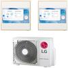 LG ARTCOOL Gallery LCD R32 Climatizzatore a parete dual split inverter Wi-Fi - unità esterna 4.1 kW unità interne 9000+9000 BTU