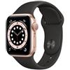 Apple Watch Series 6 (2020) GPS + Cellular 44 mm - Alluminio Oro - Cinturino Sport Nero, fair