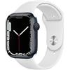 Apple Watch Series 7 (2021) GPS + Cellular 45 mm - Alluminio Mezzanotte - Cinturino Sport Bianco, good