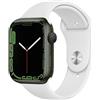 Apple Watch Series 7 (2021) GPS + Cellular 45 mm - Alluminio Verde - Cinturino Sport Bianco, good