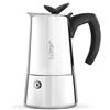 Bialetti Musa - Caffettiera, Manico termoplastico, Adatta a Tutti i piani cottura- Eccezione dell'induzione, Acciaio Inox 18/10, 2 Tazze (75 ml)