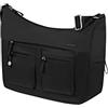 Samsonite Move 4.0 - Borsa a tracolla M con 2 scomparti, 33 cm, 12 L, nera (Black)