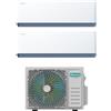 Hisense UNI HB Climatizzatore a parete dual split inverter Wi-Fi bianco - unità esterna R32 4.1 kW unità interne 7000+7000 BTU