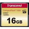 Transcend Scheda CompactFlash 1000 da 16 GB, Fino a 160/120 MB/s, Supporta la Modalità Ultra DMA 7 ad Alta Velocità, Ideale per Video Full HD, 3D e 4K UHDTV - TS16GCF1000