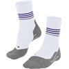 FALKE RU4 Endurance Reflect W SO cotone filo funzionale antivesciche 1 paio, Calzini da corsa Donna, Bianco (White-Red 2028), 35-36