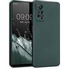 kwmobile Custodia Compatibile con Xiaomi Redmi Note 11 Pro / 11 Pro (5G) / 12 Pro (4G) Cover - Back Case Morbida - Protezione in Silicone TPU Effetto Metallizzato petrolio metallizzato