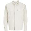 JACK & JONES Jjetravis-Maglietta LS Noos Camicia a Maniche Lunghe, Raggio di Luna, XL Uomo