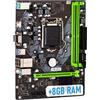 Maxsun Scheda Madre H311m Micro-atx Matx 8gb Ram Lga 1151 6th 7th 8th 9th I3 I5 I7 I9_