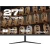 JAPANNEXT Monitor 27 IPS WQHD (2560x1140) | HDR | Ricarica tramite USB-C(65W) Altezza e inclinazione regolabili(HSP) Altoparlanti integrati | G-Sync/FreeSync | Garanzia 2 anni | JN-IPS27FHDR-C65W-HSP