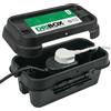 DRiBOX - Scatola di connessione elettrica da esterno resistente alle intemperie IP55, per luci di Natale, timer, cavi di prolunga, bobine e trasformatori (Piccolo, Nero)