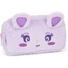 Franco Cosimo Panini MOFU MOFU - Busta Portatutto Ufficiale Mofu Mofu, Borsa Porta Oggetti per Borse e Zaini, con Pratica Chiusura a Zip e Dettagli Fluffy, Idea Regalo Bambina e Bambino, 22x5Hx12 cm, Lilla