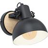 Eglo Lubenham Lampada da Parete, Nero, Marrone