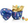 Venchi - Salvadanaio di Latta a Forma di Uovo con 9 Ovetti di Cioccolato, Gusti Assortiti con Pistacchi, Mandorle e "Nocciola Piemonte IGP", Senza Glutine, 100 gr, Collezione Pasqua, Idea Regalo