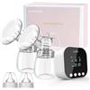 Lulia Tiralatte Elettrico, 4 Modalità e 9 Livelli, Forte Aspirazione, Anti-riflusso, Portatile Tiralatte Latte, Pompa per allattamento senza dolore, Display LED, Senza BPA