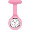 Vicloon Orologio da Infermiere, 1Pcs Orologio per Infermieri in Silicone con Spilla, Infermieri Fob Medical Watch Quandrante Rotondo, Orologi da Tasca per Medici e Infermieri Paramedico