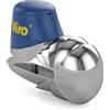 Viro | Armadillo, Bloccadisco Moto e Scooter Anti-Morsa con Diametro Asta 5,5 mm, Finitura Cromata, Chiusura a Scatto