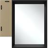 TecTake® Specchio da Parete Rettangolare, Design Minimalista, Cornice in Plastica, Riflesso senza Distorsioni, Montaggio a Parete, per Soggiorno, Camera Da Letto, Bagno - 40 x 60 cm