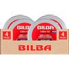 Bilba 4x Bilba Cera Fix Modellante Capelli con Semi di Lino e Cristalli Liquidi Tenuta Elastica con Leggero Effetto Bagnato - 4 Barattoli da 100ml ognuno