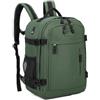 RAYKONG Zaino cabina Ryanair 40 x 20 x 25 cm (20 l) | zaino da viaggio impermeabile | bagaglio a mano resistente | trekking | scuola | lavoro, Verde, 40x20x25