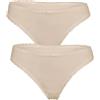 Lovable Slip Brasiliano in Cotone Biologico My Bio Comfort Bi-pack Donna x2, Skin, XL