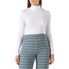 United Colors of Benetton Maglia Ciclista M/L 3GA2E2224 T-Shirt, Bianco 101 V2, L Donna