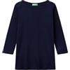 United Colors of Benetton Maglia M/L 3ga2e16a1, Blu Notte 016, XXS Donna
