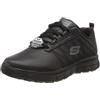 Skechers Sure Track Erath - Ii, Scarpe da Ginnastica da Infilare Donna, Nero Schwarz Black Leather Blk, 37 EU