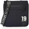Armani Exchange Logo Ninety-One, Flat Crossbody Uomo, Blu Navy, Einheitsgröße
