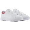 Armani Exchange ActionLeather,sidelogo,Laceup, Scarpe da Ginnastica Uomo, OP.White+Cardinal, 42 EU