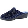 JOMIX Pantofole Donna Inverno da Casa Accoglienti Fodera in Spugna Traspirante Soletta in Memory Foam Suola in Gomma Antiscivolo Made in Italy ITD2167-3 (Blu, 37)