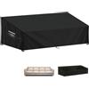 LAMUNI Copertura Divano Esterni 4-5 Posti Telo Copridivano da Esterno Copertura Mobili Giardino Impermeabile Coperture per Panca Esterno 420D Oxford Coperture per Divani da Giardino, 260x102x89/61cm