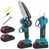 DE ROSA SHOP Forbici Potatura a Batteria, + Motosega a Batteria con 2 Batterie 48V 2000Mah, Seghetto Elettrico per Legno, Trincia Rami Professionale Portatile, Cesoie Elettriche.
