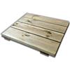SUNWOOD Pedana doccia antiscivolo in legno 60x60 cm, in pino impregnato, spessore 5 cm, Made in Italy