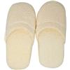 LCF Ciabatte Spugna 100% Cotone - Made in Italy (Donna, Panna)