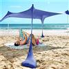 SUN NINJA Tenda da Spiaggia Portatile - Tenda da Sole per Mare - Parasole Pop Up Grande per Campeggio e Picnic - Protezione UV UPF 50+ - Borsa e Accessori Inclusi