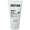 Haitian SunScreen Anti Age Crema Solare Viso SPF50 Protezione Molto Alta, 100ml