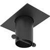 Rain Chains Direct - Adattatore/installatore per grondaia per Catena della Pioggia in Alluminio Verniciato a Polvere Nera