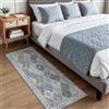 BEIMO Tappeto Salotto Vintage, Tappeti Estivo Salotto, Tappeto Cucina Antiscivolo Lavabile, Tappeti Corridoio Persiano per Camera Da Letto, Soggiorno, Sala, Blu, 80x200cm