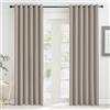KGORGE Tende Oscuranti per Interni 2 Pezzi L 200 x A 220 CM Tenda Divisoria Termica Isolante con Anelli per Soggiorno Curtains Camera da Letto Moderna, Sabbia