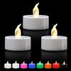 ERTYUI Confezione da 12/24/50/100/200 lumini a LED, luce bianca calda, per decorazione