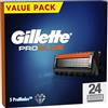 Gillette ProGlide Lamette di Rasoio Uomo, Confezione da 24 Ricariche di Lamette di Rasoio con Trimmer di Precisione, 5 Lame Anti-Attrito, Imballaggio Può Variare