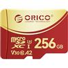 ORICO F3 256GB microSDXC UHS-I Memory Card, 180MB/s in lettura (richiede lettore DDR 220), 160MB/s, 4K UHD Recoding, U3, Class10, V30, A2, Micro SD per Action Camera, Dash Cam, TF Card