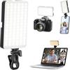 DUIDESHI Luce per Foto Telefono Ring Light: 90 LED Ricaricabili Luci di Riempimento del telefono, Videoconferenze, Uso del Computer Portatile, Riunioni di Zoom, TikTok, Fotografia Vlog