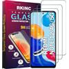 RKINC Vetro Temperato [3 Pezzi] per Xiaomi Redmi Note 12 4G/5G et POCO X5 5G, Pellicola salvaschermo, Durezza 9H 0,33 mm [garanzia a vita] [antigraffio][antifrantumazione][senza bolle]