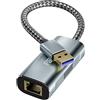 fairikabe Adattatore USB a Ethernet 2.5G - Adattatore LAN Gigabit da USB 3.0 a RJ45 per Xbox 360, laptop, computer, Mac, Chromebook, Microsoft Surface