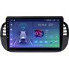 ACAVICA 2+32GB Android Autoradio per Fiat 500 500C 2007-2015 9 Pollici Car Stereo con Navigazione GPS Wireless Carplay Android Auto Touch Screen Wifi Bluetooth Schermo Multimedia Radio SWC