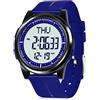 WIFORT Orologio Digitale da Polso, Orologio Sportivo Uomo Donna Impermeabile 5ATM Con Retroilluminazione a LED, Cronometro, Sveglia e Timer, Ultra-sottile Watches Unisex