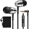 LUDOS OMNITONE Auricolari In-Ear Cuffie, Cuffiette con Filo e Microfono, 5 Anni di Garanzia, Cuffie Isolamento Acustico, Cuffiette Cellulare, Jack 3,5 mm per iPhone, Apple, Samsung, Huawei